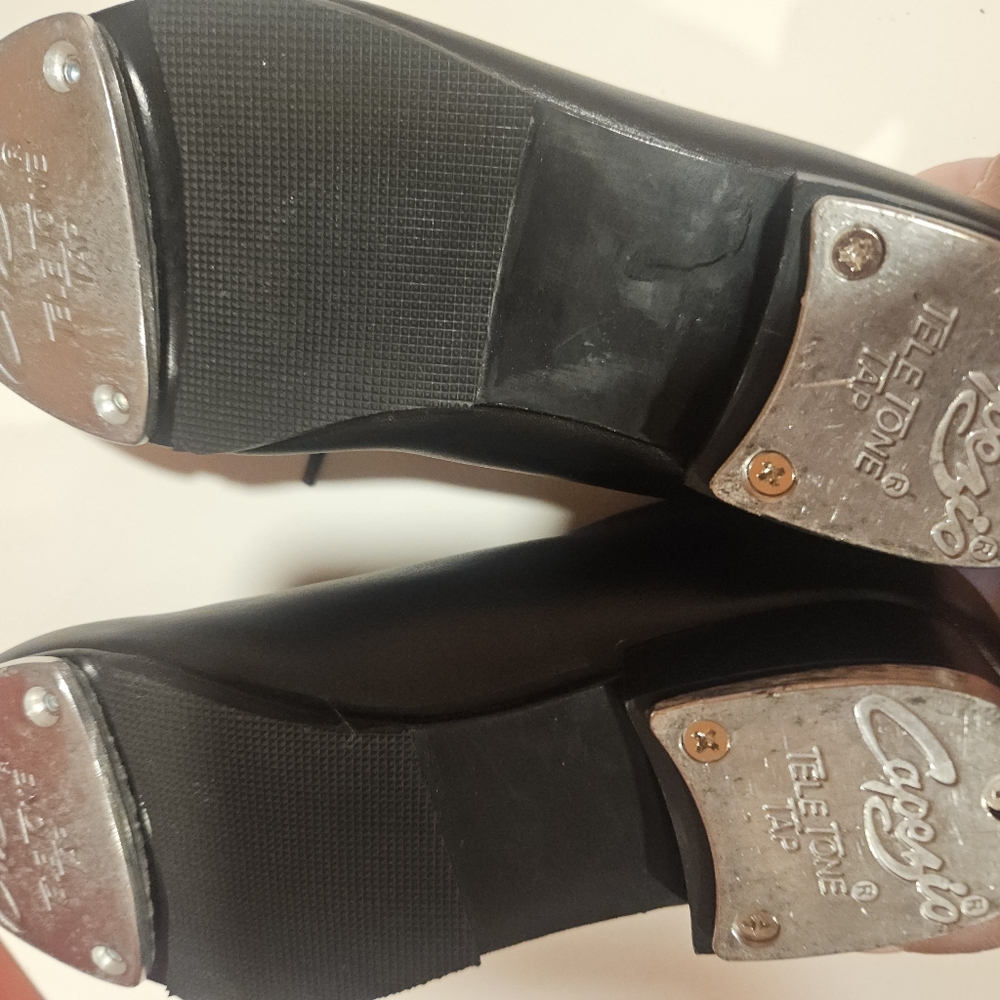 Brand New Capezio Tic Tap Toe 443C Tap Dance Shoes Black Kids Boys Size 11M NWT - Picture 5 of 6